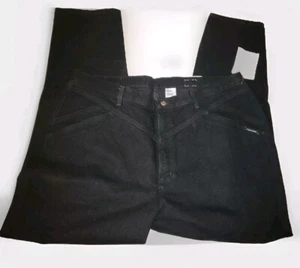 Y2K Rocky Mountain Jeans Womens USA Black High Rise NWT Deadstock Sz 24 Plus - Picture 1 of 18