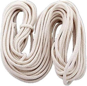 50 Feet Roll 1/4" Round Cotton Wicks Burner Replacement Kerosene for Oil Lamp - Picture 1 of 1