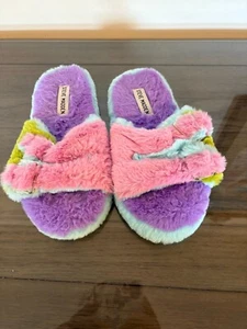 Steve Madden Kids Jaround Multi Slipper Double Buckle Plush Faux Fur Slip-On NIB - Picture 1 of 2