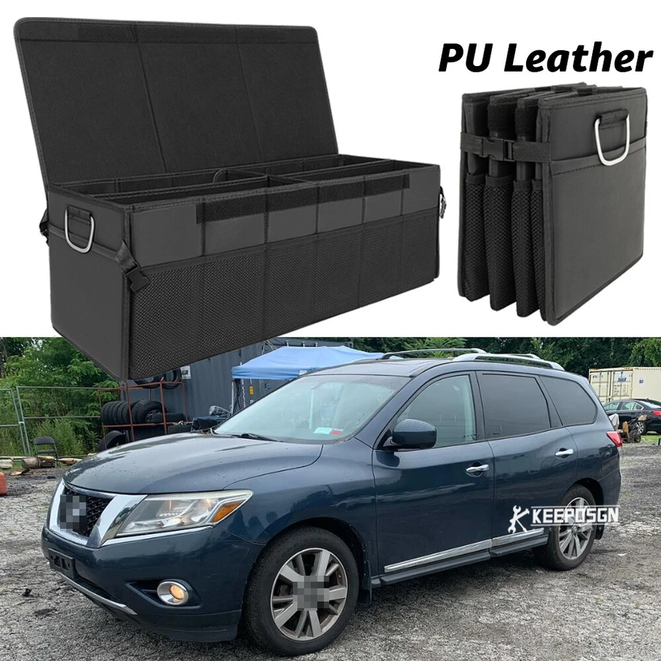 Bolsa de almacenamiento plegable organizadora de carga maletero 8 bolsillos para Nissan Pathfinder 13-24 Foto 1 de 4