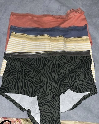 Lote De 4 Bragas Joy Spun Boyshort Talla XL Multicolor Foto 1 de 2