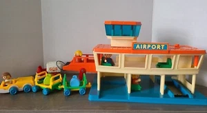 Playskool Lil Playmates AIRPORT Play Set 1984 Vintage #7960X 16 Pieces Retro - Picture 1 of 10
