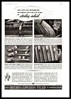 1937 Holmes & Edwards Inlaid Sterling Silverware Set Table Setting Print Ad