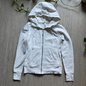 UCLA Lululemon Bruins Golf Hoodie White Zip Up Women's 8 Thumbholes - Picture 1 of 7