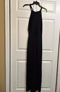 NWT Endless Rose Halter Neck Wide Leg One Piece Jumpsuit Size M Medium Black - Picture 1 of 12