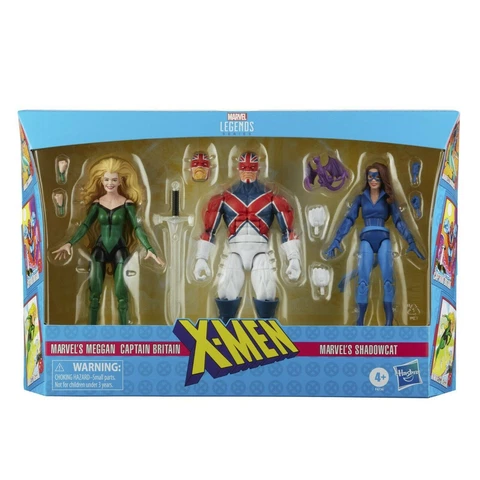 Hasbro Marvel Legends X-MEN Excalibur 3 Pack Shadowcat Meggan Captain Britain Cover