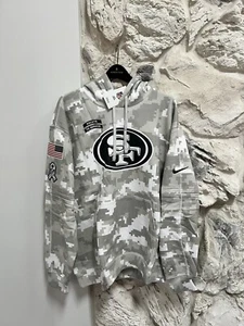 AUTHENTIC San Francisco 49ers Salute to Service 2024 Men's Sideline Hoodie 2XL ✅ - Picture 1 of 5