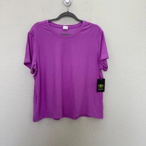 Athletic Works Super Soft Fleur Heather Short Sleeve T Shirt Womens sz Large NEW - Picture 1 of 8