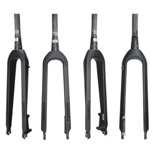 Toseek Carbon Fiber MTB Rigid Fork 26/27.5/29" Disc Brake Black Straight Tube - Picture 1 of 7