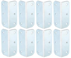 8 St. L-Winkel L-Ecken lang 75 x 27 mm Stahl verz. ADAM HALL 4045 Casebau L-Ecke - Picture 1 of 1