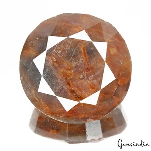 Gemma sfusa taglio tondo zaffiro bicolore naturale non trattato certificato gratuito 250 ct - Foto 1 di 5