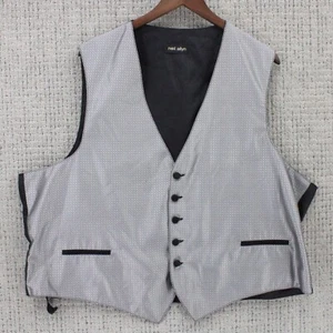 Neil Allyn Vest Mens Size 2XL Gray Silver Casual Soft Sleeveless Pocket Front - Picture 1 of 10