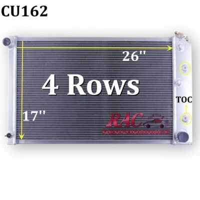 Radiador 4 filas G-Body CU162 para Chevy 78-87 El Camino Monte Carlo / 70-81 Camaro Foto 1 de 4