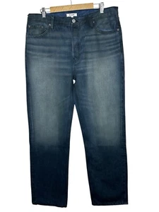 NWT Re/Done Womens Loose Long Jeans 31 Straight Leg Button Fly 90s In Midnight - Picture 1 of 10