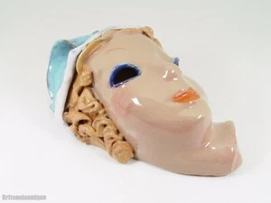 Art Deco Domien Ingels Terracotta Young Lady  Wall Mask / Plaque - Picture 1 of 14