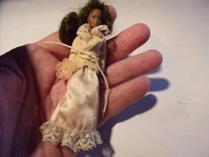 Cute Wooden Wooden Girl - Black Doll - Very Good - $8 s/h - Picture 1 of 2