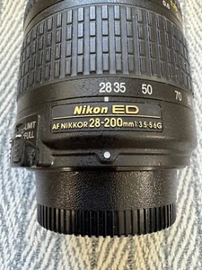 ✅ Nikon ED AF NIKKOR 28-200mm 1:3.5 - 5.6G ED IF Aspherical 62 Lens w / Caps ✅ - Picture 1 of 10