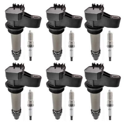 Bobinas de encendido 6 piezas + 6 bujías para GMC ACADIA 2007-2008 2010-2015 3,6 L Foto 1 de 4