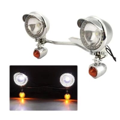 Passing Driving Spot Fog Lamp Turn Signal Light Bar For Yamaha Road Star XV1700A Foto 1 de 4