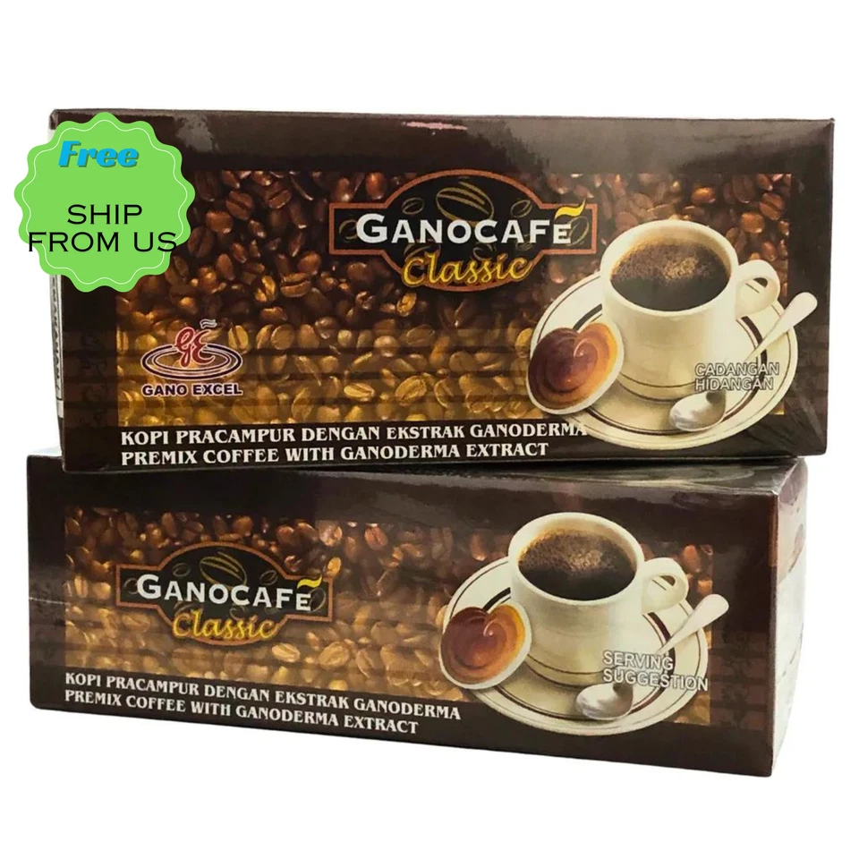 Gano Excel Ganocafe Classic Ganoderma Coffee Satchet - 90 Count
