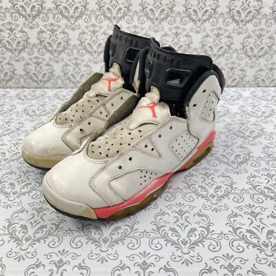 Air Jordan VI 6 Retro Infrarrojo 384665-123 Blanco Zapatos de Baloncesto Juvenil Talla 5Y Foto 1 de 4