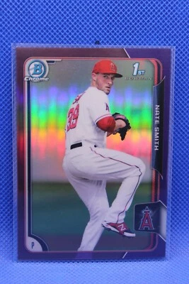 2015 Bowman Chrome Prospects Purple Refractor /250 Nate Smith #BCP90 SP RC 1st - Image 1 of 2