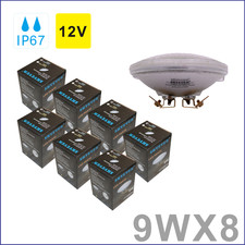 8x Waterproof PAR36 LED Landscape Light Bulb 12V 6W 9W 12W,For Vehicle Lawn Pool