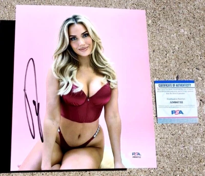 PAIGE SPIRANAC SIGNED 8X10 Photo PSA COA  - Image 1 of 2
