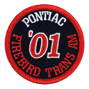2001 Pontiac Firebird Trans Am Embroidered Patch Black/Red Iron-On Sew-On Hat - Picture 1 of 2