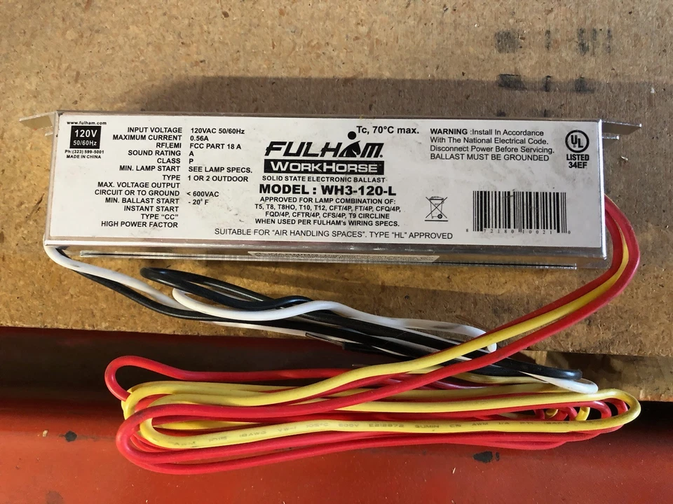 WH3-120-L FULHAM BALLAST (QTY 10) - Image 1 of 1