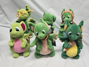 6 Neu mit Etikett 1999 Pocket Dragons Adventures Plüsch Zoom Zoom Cuddles Specs Scribbles - Bild 1 von 5