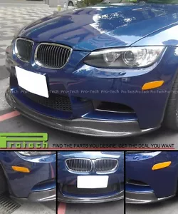 BMW 2008-2013 E92 E93 M3 AK1 Type Carbon Fiber Front Bumper Add on Lip - Picture 1 of 4