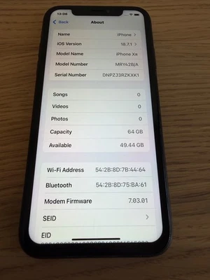 Apple iPhone XR 64GB Unlocked Black - Great condition - unlocked - Image 1 of 4