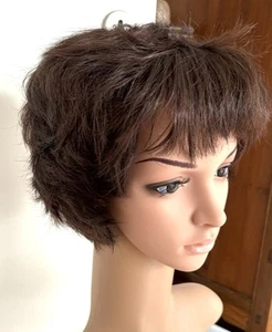 Perücke, Original Ellen Wille - Kurzer Schnitt mit Fülle, mittelbraun, gut. - Bild 1 von 3