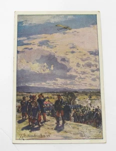 WWI German Propaganda Postcard Taube Observation Plane Soldier's Note Russians - Picture 1 of 4
