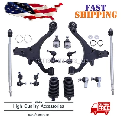 14Pcs Suspension Kit Front Lower Control Arm Set Fits Acura RSX 2.0L 2002-2004 - Image 1 of 4