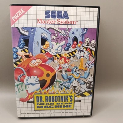 Dr Robotniks Mean Bean Machine Sega Master System Game Complete CIB - Image 1 of 4