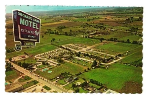 Orchard Grove Motel Vintage Postcard Niagara Falls Scenic Aerial View Canada - Picture 1 of 2