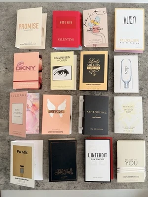 THIERRY MUGLER 16 X Mini Perfumes Mugler Alien, Givenchy MJ Perfect, Voce Viva Olympea NEW💖