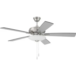 Craftmade ECF111BNK5-BNGW Eos Indoor Ceiling Fan Brushed Polished Nickel - Picture 1 of 1