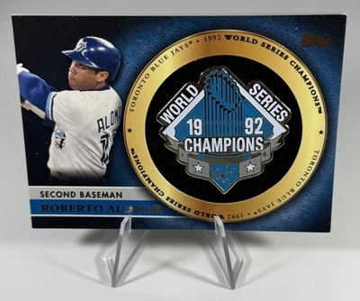 2012 Topps Gold World Series Pin Card Roberto Alomar #GWSP-RA HOF - Imagem 1 de 2