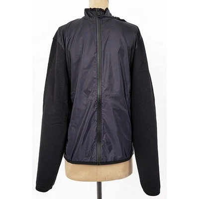 sz L новый $2280 PRADA мужчин линия красный логотип синий хлопок и нейлон молнии спортивная куртка - Изображение 1 из 4