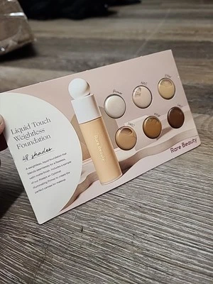 1 PC Rare Beauty Selena Gomez Liquid Touch Weightless Foundation Sample Card New - Image 1 of 2
