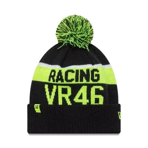 New Era - Schwarze VR46 Sport Cuff Knit Bommelmütze Valentino Rossi VR46 - Picture 1 of 1