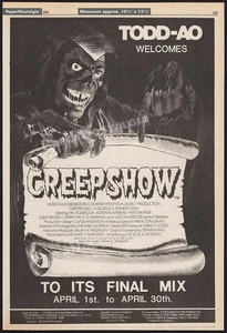 CREEPSHOW - Original 1982 Trade AD / poster_ TODD-AO Final Mix _ Stephen King - Picture 1 of 1