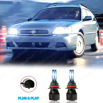 Kit de bombillas LED de haz alto/bajo de 2 piezas 9007 10000K para Subaru Legacy 1998-2004 Foto 1 de 4
