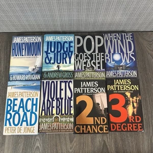 Lot of 8 James Patterson Hardcover Books All 1st Editions Thriller Alex Cross - Picture 1 of 13