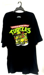 Nickelodeon Teenage Mutant Ninja Turtles Black Graphic T-Shirt Size 5 XL - Picture 1 of 6