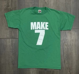 Vintage Make 7 Up Yours T-Shirt Soda Promo lustiges Zitat grün 90er Herren - Medium - Bild 1 von 7