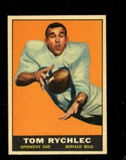 1961 TOPPS #164 TOM RYCHLEC EX BILLS NICELY CENTERED *X98402
